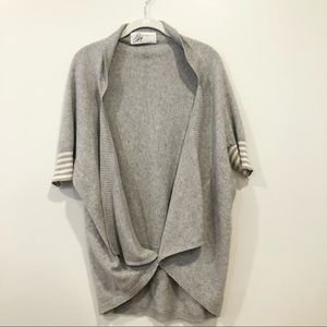 Vintage Madeleine Thompson Oversized Cashmere Blend Open Front Sweater